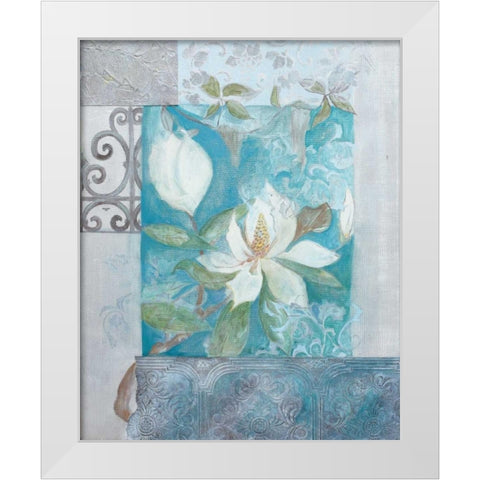 . White Modern Wood Framed Art Print by Haynes, Smith
