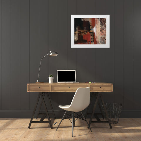 . White Modern Wood Framed Art Print by Haynes, Smith