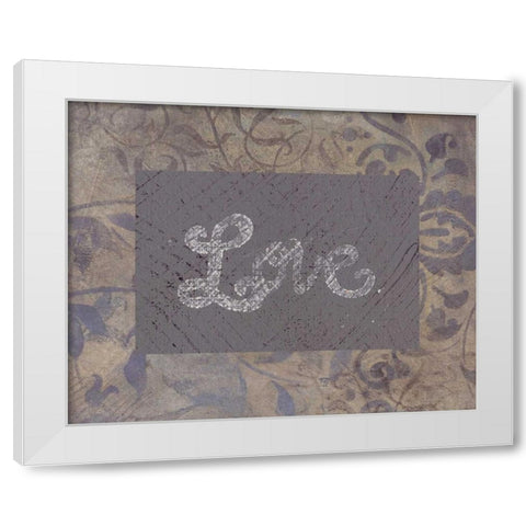 . White Modern Wood Framed Art Print by Haynes, Smith