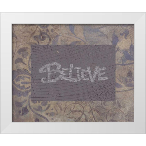. White Modern Wood Framed Art Print by Haynes, Smith