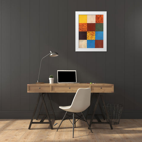 . White Modern Wood Framed Art Print by Haynes, Smith