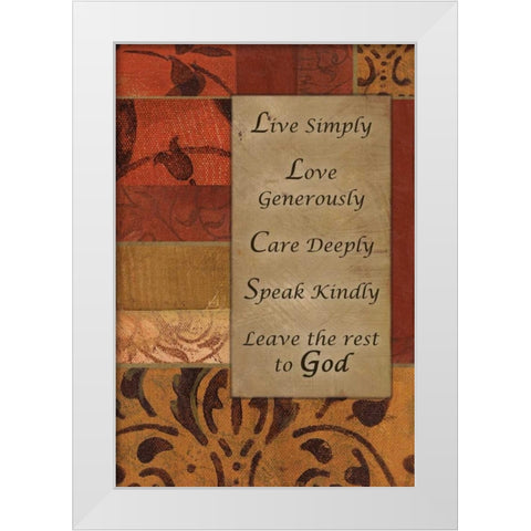 . White Modern Wood Framed Art Print by Haynes, Smith