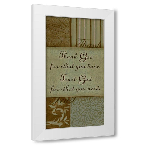 . White Modern Wood Framed Art Print by Haynes, Smith