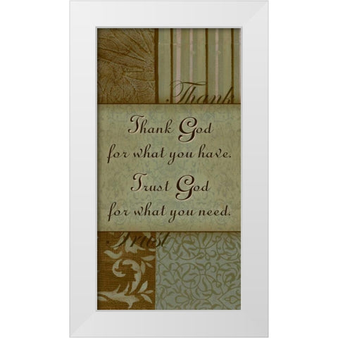 . White Modern Wood Framed Art Print by Haynes, Smith