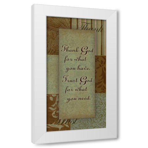 . White Modern Wood Framed Art Print by Haynes, Smith