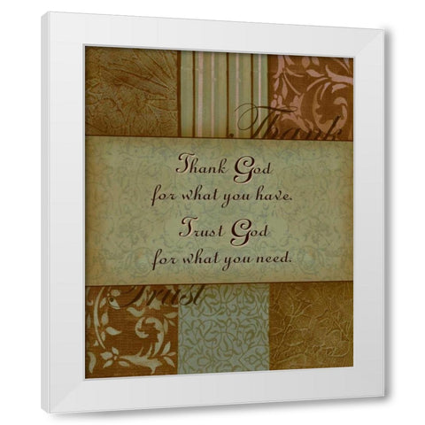 . White Modern Wood Framed Art Print by Haynes, Smith