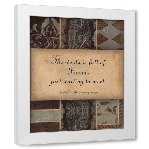 . White Modern Wood Framed Art Print by Haynes, Smith