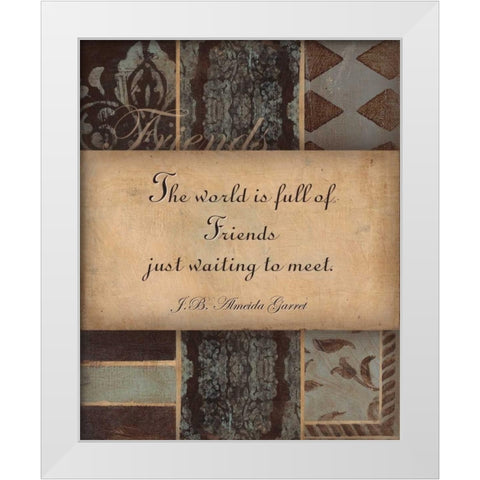 . White Modern Wood Framed Art Print by Haynes, Smith