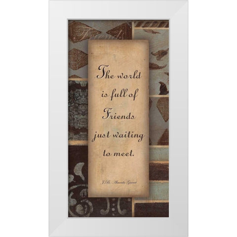 . White Modern Wood Framed Art Print by Haynes, Smith