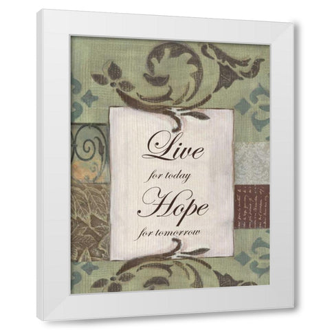 . White Modern Wood Framed Art Print by Haynes, Smith