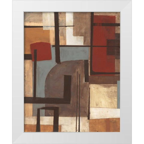 . White Modern Wood Framed Art Print by Haynes, Smith