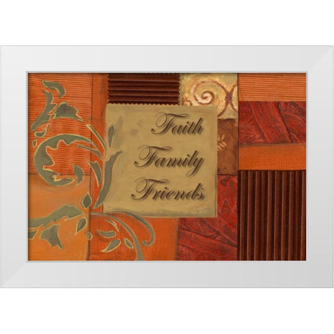 . White Modern Wood Framed Art Print by Haynes, Smith
