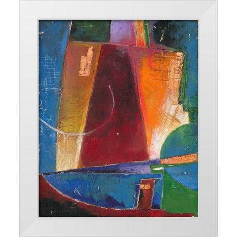 . White Modern Wood Framed Art Print by Haynes, Smith