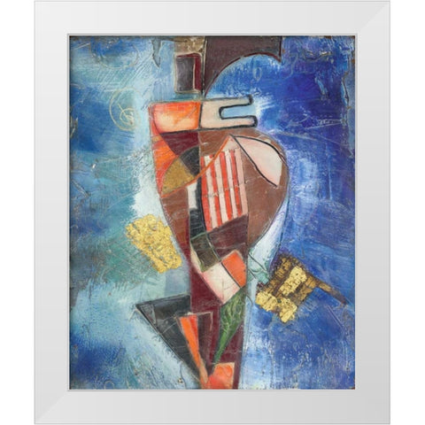 . White Modern Wood Framed Art Print by Haynes, Smith