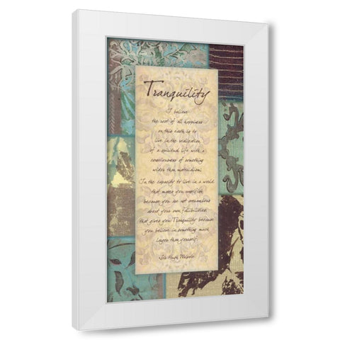 . White Modern Wood Framed Art Print by Haynes, Smith