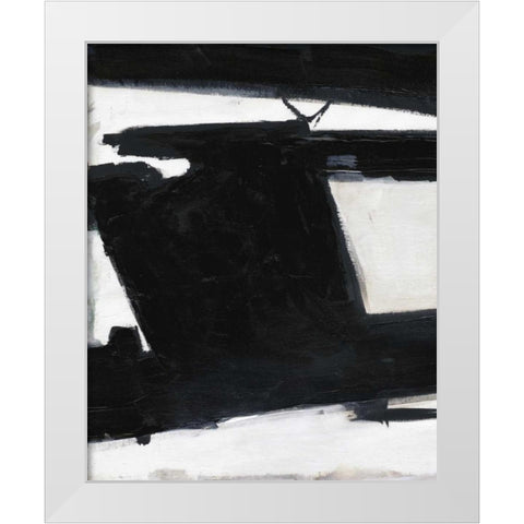 Stark Shapes White Modern Wood Framed Art Print by Haynes, Smith