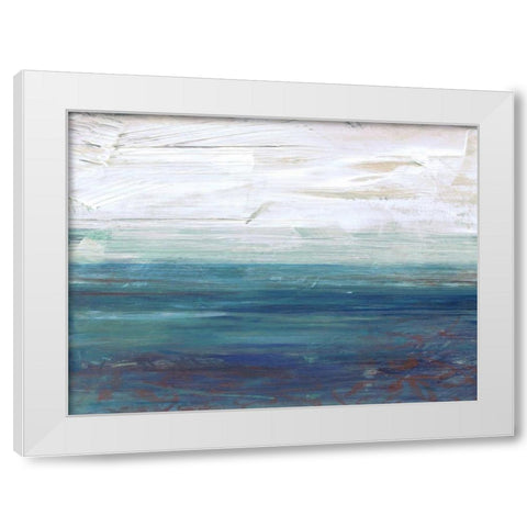 New Horizons A2 White Modern Wood Framed Art Print by Haynes, Smith