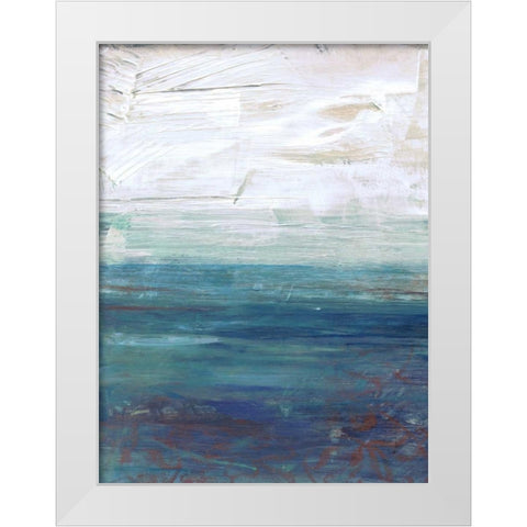New Horizons White Modern Wood Framed Art Print by Haynes, Smith