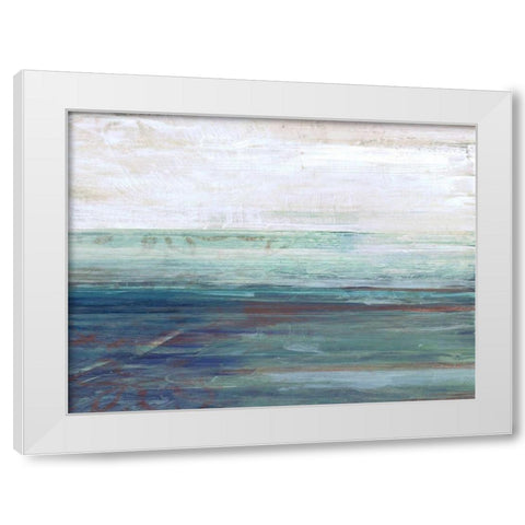 More Horizons B2 White Modern Wood Framed Art Print by Haynes, Smith