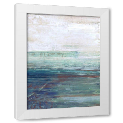 More Horizons White Modern Wood Framed Art Print by Haynes, Smith