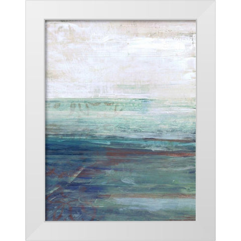 More Horizons White Modern Wood Framed Art Print by Haynes, Smith