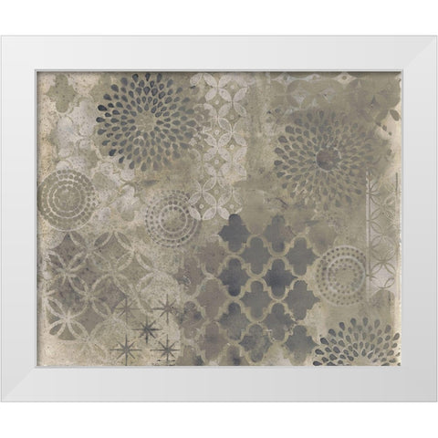 Kudos in Grey White Modern Wood Framed Art Print by Haynes, Smith