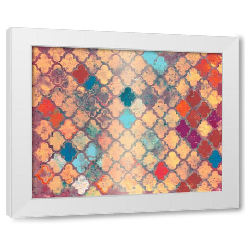 Turning Warm White Modern Wood Framed Art Print by Haynes, Smith