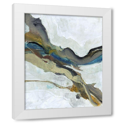Flow White Modern Wood Framed Art Print by Haynes, Smith
