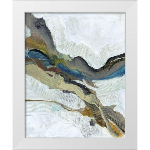 Flow White Modern Wood Framed Art Print by Haynes, Smith