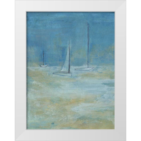 Sailing I White Modern Wood Framed Art Print by Haynes, Smith