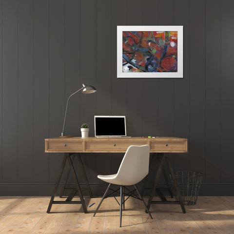 Musical Integrity White Modern Wood Framed Art Print by Haynes, Smith
