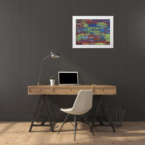 Chalky Scene White Modern Wood Framed Art Print by Haynes, Smith
