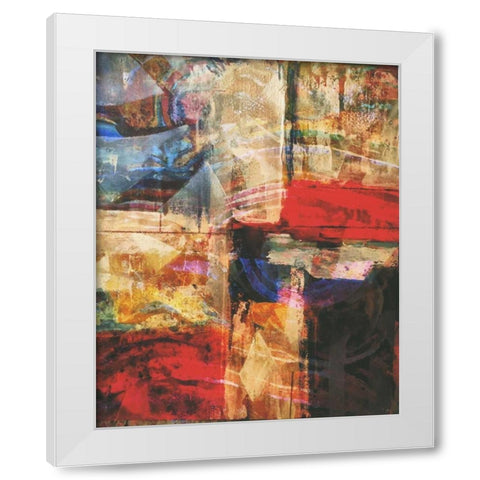 Patches Galore White Modern Wood Framed Art Print by Haynes, Smith
