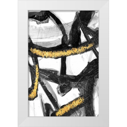 Divine Streaks 3 White Modern Wood Framed Art Print by Haynes, Smith