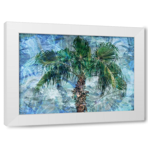 Green Palm Sunday White Modern Wood Framed Art Print by Haynes, Smith