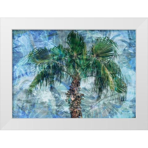 Green Palm Sunday White Modern Wood Framed Art Print by Haynes, Smith