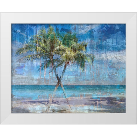 Deep Palm 2 White Modern Wood Framed Art Print by Haynes, Smith