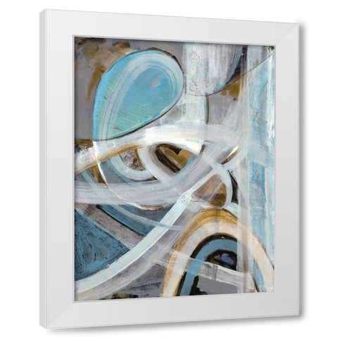 Infinite Coaster 2 White Modern Wood Framed Art Print by Haynes, Smith