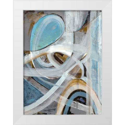 Infinite Coaster 2 White Modern Wood Framed Art Print by Haynes, Smith