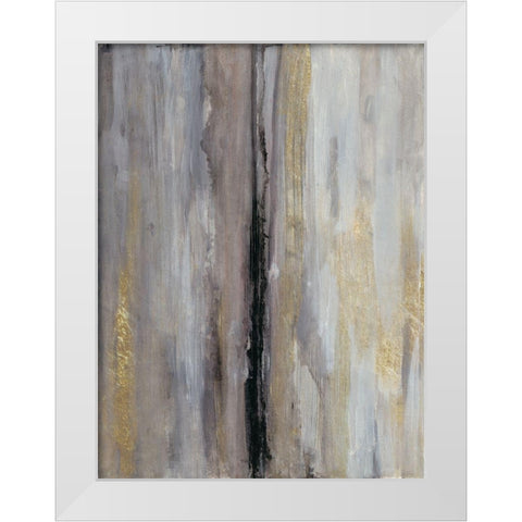 Narrow Hall White Modern Wood Framed Art Print by Haynes, Smith