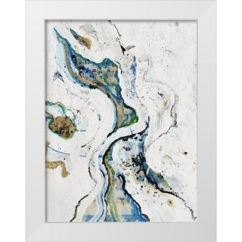 Endless Smoke White Modern Wood Framed Art Print by Haynes, Smith