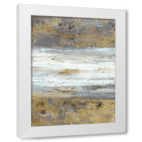 Fastlane White Modern Wood Framed Art Print by Haynes, Smith