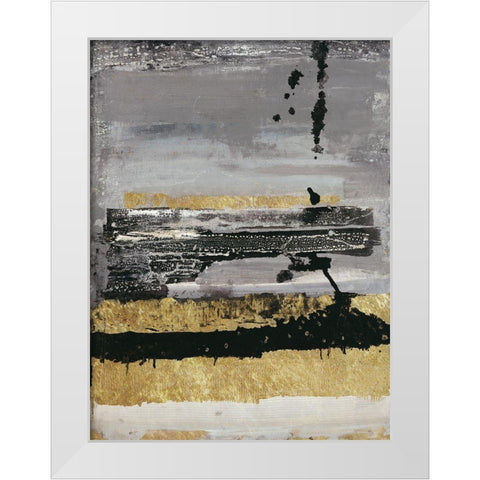 Shadowed Shelter White Modern Wood Framed Art Print by Haynes, Smith