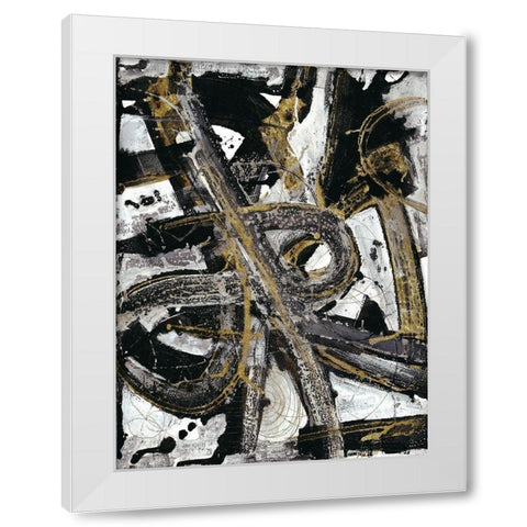 Night Coaster White Modern Wood Framed Art Print by Haynes, Smith