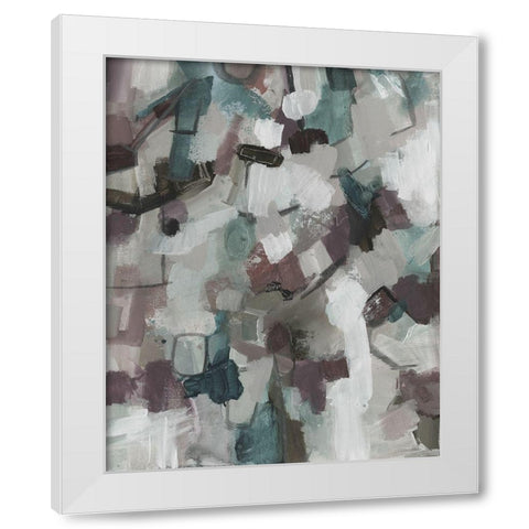 Cool Swatch White Modern Wood Framed Art Print by Haynes, Smith