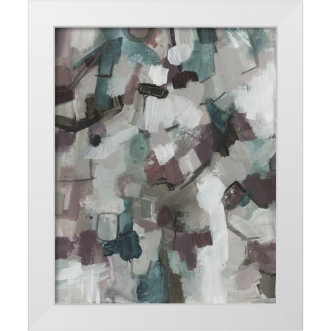 Cool Swatch White Modern Wood Framed Art Print by Haynes, Smith