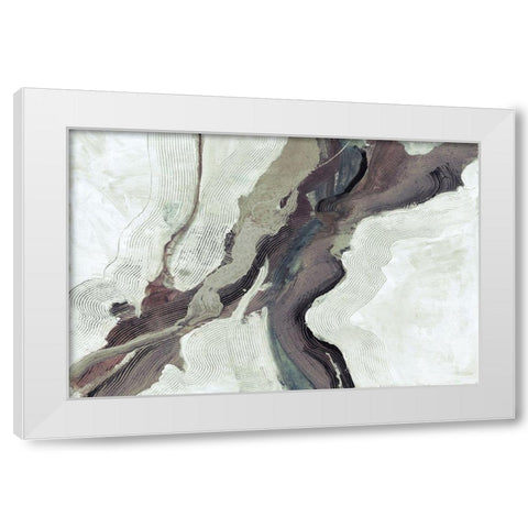 New Flow White Modern Wood Framed Art Print by Haynes, Smith