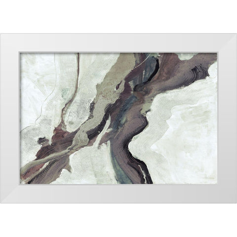 New Flow White Modern Wood Framed Art Print by Haynes, Smith