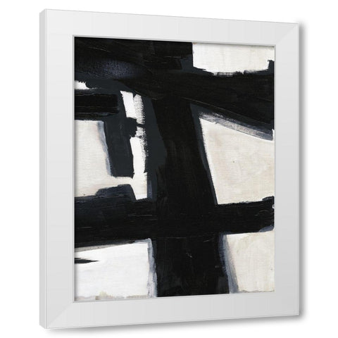 Shadow Streaks 2 White Modern Wood Framed Art Print by Haynes, Smith