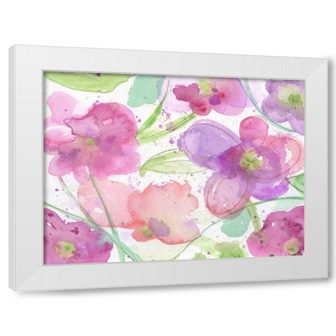 Beautiful Bunch White Modern Wood Framed Art Print by Haynes, Smith